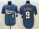 Men's Milwaukee Brewers #9 Bob Uecker Mineral Blue 2026 City Connect Stadium Stitched Jersey Dzhi,baseball caps,new era cap wholesale,wholesale hats