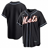 Men's New York Mets Blank 2026 Black Out Stitched Jersey Dzhi,baseball caps,new era cap wholesale,wholesale hats