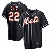 Men's New York Mets #22 Juan Soto 2026 Black Out Stitched Jersey Dzhi,baseball caps,new era cap wholesale,wholesale hats
