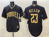 Men's Pittsburgh Pirates #23 Mitch Keller Black 2026 City Connect Stadium Stitched Jersey Dzhi,baseball caps,new era cap wholesale,wholesale hats