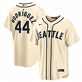 Men's Seattle Mariners #44 Julio Rodriguez Alternate Cream Jersey Dzhi,baseball caps,new era cap wholesale,wholesale hats