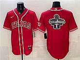 Men's Texas Rangers Team Big Logo Red 2026 City Connect Stadium Stitched Jerseys Dzhi,baseball caps,new era cap wholesale,wholesale hats