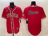 Men's Texas Rangers Team Big Logo Red 2026 City Connect Stadium Stitched Jersey Dzhi,baseball caps,new era cap wholesale,wholesale hats