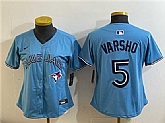 Women's Toronto Blue Jays #5 Daulton Varsho Blue Limited Stitched Jersey (Run Small),baseball caps,new era cap wholesale,wholesale hats