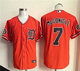 Men's Detroit Tigers #7 Kevin McGonigle Orange Cool Base Stitched Jersey,baseball caps,new era cap wholesale,wholesale hats