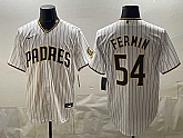 Men's San Diego Padres #54 Freddy Fermin White Cool Base Stitched Jersey,baseball caps,new era cap wholesale,wholesale hats