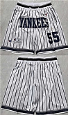 Men's New Yok Yankees #55 White Shorts (Run Small),baseball caps,new era cap wholesale,wholesale hats