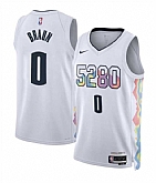 Men's Denver Nuggets #0 Christian Braun White 2024-25 City Edition Stitched Jersey Dzhi,baseball caps,new era cap wholesale,wholesale hats