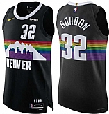Men's Denver Nuggets #32 Aaron Gordon Black 2025-26 City Edition Stitched Jersey Dzhi,baseball caps,new era cap wholesale,wholesale hats