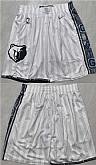Men's Memphis Grizzlies White 2026 Shorts (Run Small),baseball caps,new era cap wholesale,wholesale hats