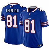 Men's Buffalo Bills #81 Trent Sherfield Blue 2026 Draft F.U.S.E. Vapor Untouchable Limited Stitched Jersey Dzhi,baseball caps,new era cap wholesale,wholesale hats