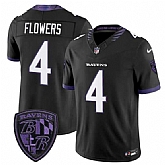 Men's Baltimore Ravens #4 Zay Flowers Black 2026 F.U.S.E. Alternate Vapor Limited Stitched Jersey Dzhi,baseball caps,new era cap wholesale,wholesale hats