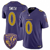 Men's Baltimore Ravens #0 Roquan Smith Purple 2026 F.U.S.E. Alternate Vapor Limited Stitched Jersey Dzhi,baseball caps,new era cap wholesale,wholesale hats