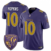 Men's Baltimore Ravens #10 DeAndre Hopkins Purple 2026 F.U.S.E. Alternate Vapor Limited Stitched Jersey Dzhi,baseball caps,new era cap wholesale,wholesale hats