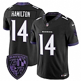 Men's Baltimore Ravens #14 Kyle Hamilton Black 2026 F.U.S.E. Alternate Vapor Limited Stitched Jersey Dzhi,baseball caps,new era cap wholesale,wholesale hats