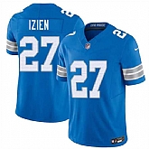Men's Detroit Lions #27 Christian Izien Blue 2026 F.U.S.E. Vapor Limited Stitched Game Jersey Dzhi,baseball caps,new era cap wholesale,wholesale hats