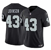 Men's Las Vegas Raiders #43 Dalton Johnson Black 2026 F.U.S.E. Vapor Untouchable Limited Stitched Jersey Dzhi,baseball caps,new era cap wholesale,wholesale hats