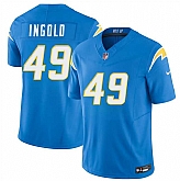 Men's Los Angeles Chargers #49 Alec Ingold Blue 2026 F.U.S.E. Vapor Limited Stitched Jersey Dzhi,baseball caps,new era cap wholesale,wholesale hats