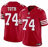 Men's San Francisco 49ers #74 Brett Toth Red 2026 F.U.S.E. Vapor Untouchable Limited Stitched Jersey Dzhi,baseball caps,new era cap wholesale,wholesale hats