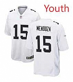 Youth Las Vegas Raiders #15 Fernando Mendoza White Vapor Limited Stitched Jersey Dzhi,baseball caps,new era cap wholesale,wholesale hats