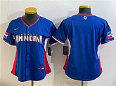 Women's Dominican Republic Blank Royal 2026 World Baseball Classic Road Stadium Stitched Jersey(Run Small),baseball caps,new era cap wholesale,wholesale hats