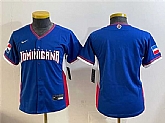 Youth Dominican Republic Blank Royal 2026 World Baseball Classic Road Stadium Stitched Jersey,baseball caps,new era cap wholesale,wholesale hats