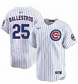 Men's Chicago Cubs #25 Moises ballesteros White Cool Base Stitched Jersey Dzhi,baseball caps,new era cap wholesale,wholesale hats