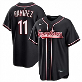 Men's Cleveland Guardians #11 Jose Ramirez 2026 Black Out Stitched Jersey Dzhi,baseball caps,new era cap wholesale,wholesale hats