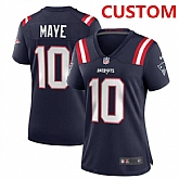 Women's New England Patriots Custom Navy football stitched jersey(run small),baseball caps,new era cap wholesale,wholesale hats