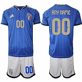 Men's Italy Custom Any Name And Number National Team FIFA x World Cup 2026 Home Blue On Field Jerseys,baseball caps,new era cap wholesale,wholesale hats