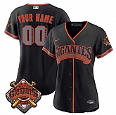 Women's San Francisco Giants Active Player Custom Black 2026 Alternate Stadium Stitched Baseball Jersey (Run Small),baseball caps,new era cap wholesale,wholesale hats