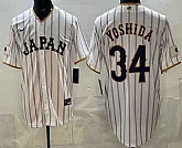 Men's Japan #34 Masataka Yoshida White 2026 World Baseball Classic Cool Base Jersey,baseball caps,new era cap wholesale,wholesale hats