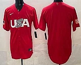 Men's USA Blank Red 2026 World Baseball Classic Cool Base Jersey,baseball caps,new era cap wholesale,wholesale hats