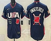 Men's USA Undefeated Navy 2026 World Baseball Classic Cool Base Jersey,baseball caps,new era cap wholesale,wholesale hats
