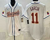Men's Venezuela #11 Maikel Garcia White 2026 World Baseball Classic Cool Base Jersey,baseball caps,new era cap wholesale,wholesale hats