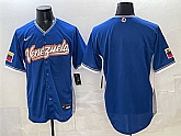 Men's Venezuela Baseball Blank Blue 2026 World Baseball Classic Road Stadium Stitched Jersey,baseball caps,new era cap wholesale,wholesale hats