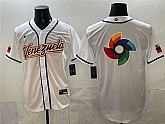 Men's Venezuela Baseball White 2026 World Baseball Classic Big Logo Home Stadium Stitched Jersey,baseball caps,new era cap wholesale,wholesale hats