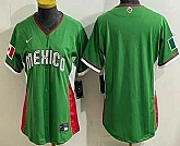 Women's Mexico Blank Green 2026 World Baseball Classic Cool Base Jersey,baseball caps,new era cap wholesale,wholesale hats