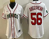 Women's Mexico #56 Randy Arozarena White 2026 World Baseball Classic Cool Base Jersey,baseball caps,new era cap wholesale,wholesale hats