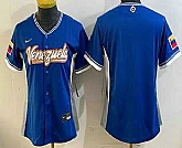 Women's Venezuela Blank Blue 2026 World Baseball Classic Cool Base Jersey,baseball caps,new era cap wholesale,wholesale hats