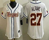 Women's Venezuela #27 Jose Altuve White 2026 World Baseball Classic Cool Base Jersey,baseball caps,new era cap wholesale,wholesale hats