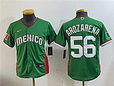 Youth Mexico Baseball #56 Randy Arozarena Green 2026 World Baseball Classic Stadium Stitched Baseball Jersey,baseball caps,new era cap wholesale,wholesale hats