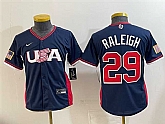 Youth USA Baseball #29 Cal Raleigh Navy 2026 World Baseball Classic Stadium Stitched Baseball Jersey,baseball caps,new era cap wholesale,wholesale hats