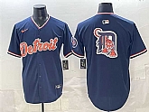 Men's Detroit Tigers Team Big Logo Navy 2026 Alternate Vapor Premier Limited Stitched Jersey Dzhi,baseball caps,new era cap wholesale,wholesale hats