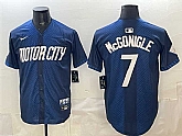 Men's Detroit Tigers #7 Kevin McGonigle Navy City Connect Cool Base Limited Stitched Jersey Dzhi,baseball caps,new era cap wholesale,wholesale hats