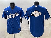 Men's Los Angeles Dodgers Team Big Logo Royal Alternate Stadium Stitched Jerseys Dzhi,baseball caps,new era cap wholesale,wholesale hats