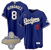 Men's Los Angeles Dodgers #8 Enrique Hernandez Royal 2026 Alternate Gold Collection Stadium Stitched Jersey Dzhi,baseball caps,new era cap wholesale,wholesale hats