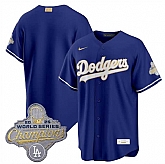 Men's Los Angeles Dodgers Blank Royal 2026 Alternate Gold Collection Stadium Stitched Jersey Dzhi,baseball caps,new era cap wholesale,wholesale hats