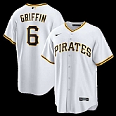 Men's Pittsburgh Pirates #6 Konnor Griffin Nike White Home Replica Jersey Dzhi,baseball caps,new era cap wholesale,wholesale hats