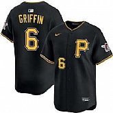 Men's Pittsburgh Pirates #6 Konnor Griffin Nike Black Alt Limited Jersey Dzhi,baseball caps,new era cap wholesale,wholesale hats